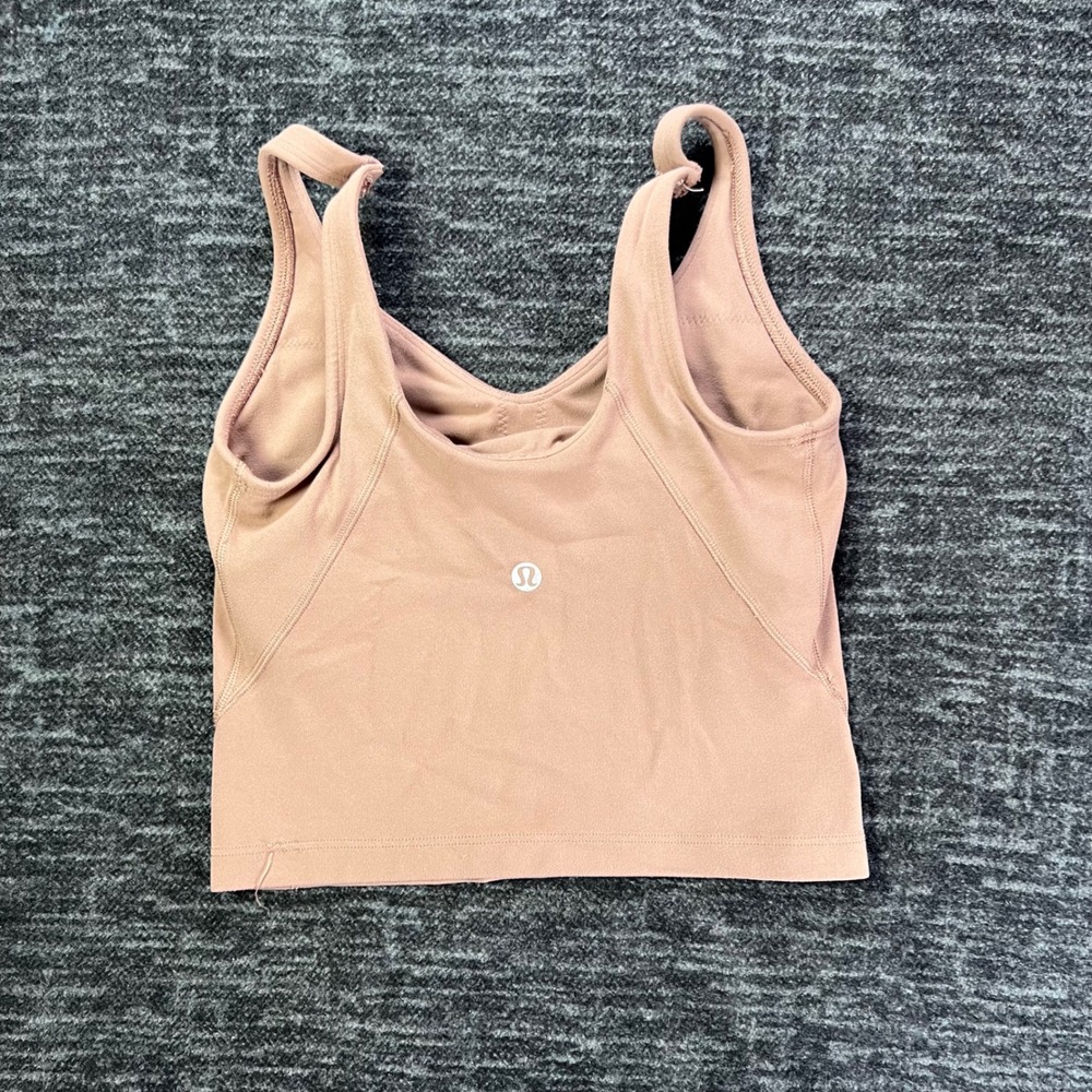 Lululemon Align Tank Top Womens Size 0 Mauve Brown Nulu Cropped LW1DUSS